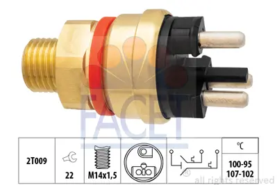 FACET 7.5637 Hararet Musuru (Radyator Fanı) 190 W201 85>93 W124 84>92 S124 85>91 C124 87>92 