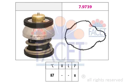 FACET 7.7976 Termostat Bmw F20 F10 F30 G30 G11 F22 F45 F48 F25 G01 G02 F15 Mını F54 F55 F56  F57 F60 