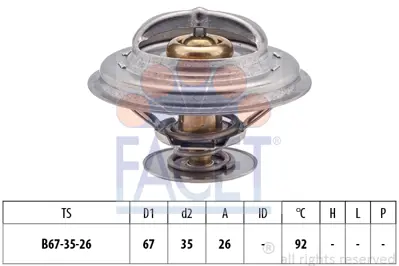 FACET 7.8302S Termostat (92°) Bmw M40 E36 E39  