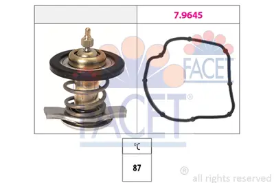 FACET 7.8784 Termostat 87 °c (Om611, Om612, Om646, Om647) W203 03>07 W211 03>08 Vıto 638 99>03 Vıto W639 03> Sprı 