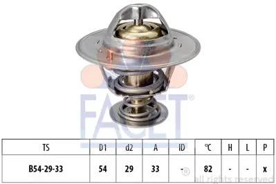 FACET 7.8797S Termostat Cruze 2,0 Captıva 2,0 C140 