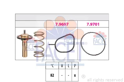 FACET 7.8961 Termostat   82 °c Kuga Iı 1.6 Ecoboost 14>17 C-Max 14>17  