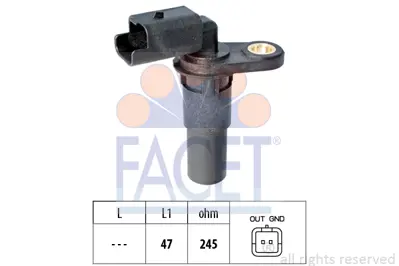 FACET 9.0536  Krank Mılı Sensoru Duster-Clıo Iıı-Megane Iıı-Scenıc Iıı 1,6 16v 