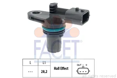 FACET 9.0616 Eksantrık Mılı Konum Sensoru Clıo Iv 12> Megane Iıı 08> , Juke 10> Mıcra Iıı 03>10 , W176 12>18 C117 