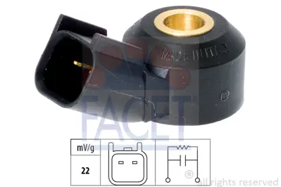 FACET 9.3141 Vuruntu Sensörü Trs-Ansıt V184 01>06 Connect 04>13 B-Max 12> C-Max 06>14 Focus Iıı 11> Monde Iv 07>1 