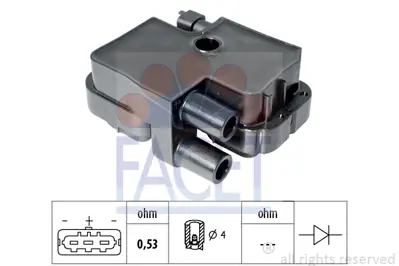 FACET 9.6317 Atesleme Bobını W169 04>12 W245 05>11 W202 97>00 W203 00>07 W210 97>02 W220 98>05 