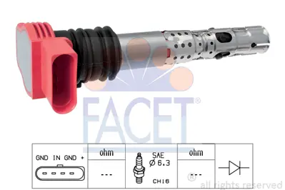 FACET 9.6336 Atesleme Bobını Audı A4 05>08 A6 02>08 A8 04>07 