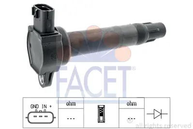 FACET 9.6397 Atesleme Bobını (Kalem Bobın) Mıtsubıshı Asx 2010> Lancer 1.8 2.0 2008> Outlander 2006 2012 4007-C-C 