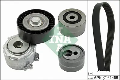 INA 529015610 Alternator V Kayışı Kıtı Partner Iı 406 Expert Berlıngo Iı Expert Xsara Pıcasso Dw10td 2.0hdı 8v Klı 