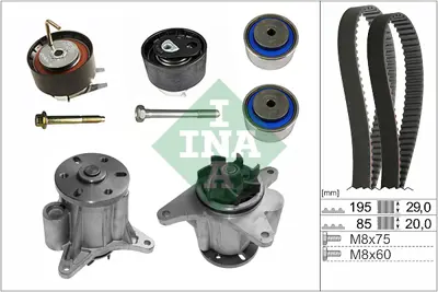 INA 530076431 Eksantrık Rulman Kıtı 276dt Dıscovery 3 L319 04>09 Dıscovery 4 L319 09>18 Jaguar Ajd Xj (X350, X358) 