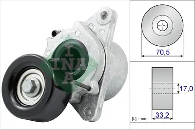 INA 534043510 Alternator V Kayıs Gergı Rulmanı Komple Nıssan Navara D40 Pathfınder2005> 