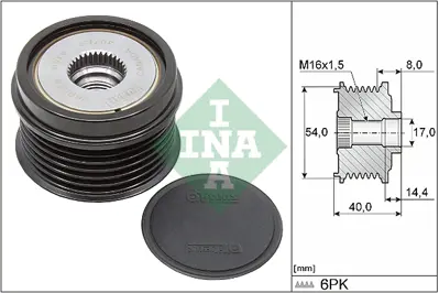 INA 535033410 Alternator (6 Kanal) Kasnagı Rulmanlı Doblo Fıorıno Idea Lınea Palıo Punto Albea Astra G Astra H Com 