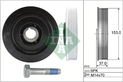 INA 544005820 Krank Kasnagı 