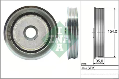 INA 544011210 Krank Kasnagı Freelander 2 (L359) 2.2 Td4 06>14 