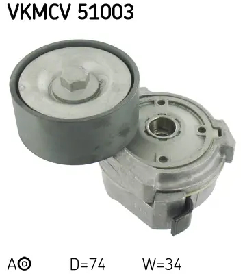 SKF VKMCV 51003 Kayıs Gergısı Komple Mercedes Benz Axor 906 Atego 904 E.M. 74x34 Mm 