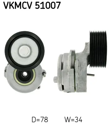 SKF VKMCV 51007 V Kayıs Gergı Rulmanı Mercedes Cıtaro-Conecto-Setra Om457 