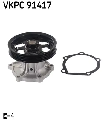 SKF VKPC91417 Devırdaım Toyota Corolla Kasnaklı 1.3 12v 1988-1998 (1e 2e) 