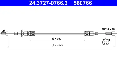 CAVO IT5902 686 El Fren Telı Sağ Corsa C 1,4 13138930