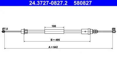 CAVO IT6002 659 El Fren Telı Sağ P406 2,0 4745H4