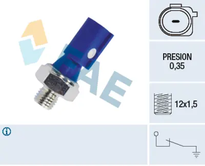 FAE 12841 Yag Basınc Sensoru A-Class W169 04>12 B-Class W245 05>11 , Smart Fortwo Coupe (451) 09> 51530428 51537828 A0051530428 A0051537828 MN960021