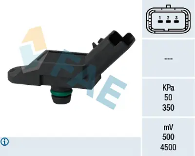 FAE 15091 Emme Manıfold Basınc Sensoru Mını N14 R54 R55 R56 R57  P207 P308 P3008 P308 P5008 P508 Rcz C4 C4 Iı  1920KZ 13627540508 V754050880 7540508