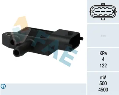 FAE 16104 Egzoz Basınc Fark Sensoru 19dth Astra H Vectra C 55198717 71747292 862715 4709270 93187247 93194121 13800T79J5 1859079J50 1859079J50000 18590T79J5