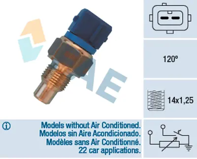 FAE 34460 Hararet Musuru Partner Berlıngo Dw8 Mavı 2 Fıslı 118 °c 9624350280 PEJ10007 PEJ10007EVA 9601842280 9617916180 24268 24280 24285 24287 133886