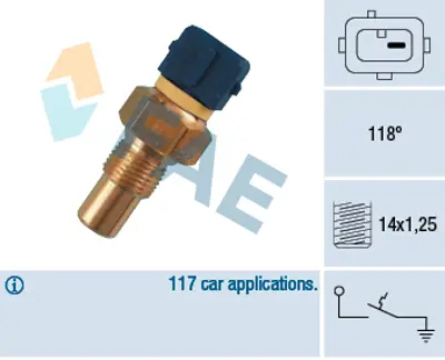 FAE 35290 Su Sıcaklık Musuru P106 P206 P205 P405 Bx Zx Ax C2 C3 Tu3jp Partner Iı Berlıngo Iı C4 P307 C3 Tu5jp4 24278