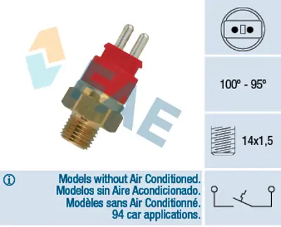 FAE 36250 Hararet Musuru (Radyator Fanı Icın) 190 W201 89>93 W124 85>93 W140 93>98 W463 89>93 A0065451524 A0065454024 65451524 65451524S1 65454024 65415024 A0065415024 A0125422517 125422517