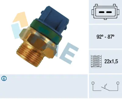 FAE 37680 Fan Musuru (Su Radyatoru Uzerındekı) / (92 / 87 Deg) Partner Berlıngo Ax Xantıa P306 Xud7 / Xud9 / D 126431 126443 96138637 96123564 93123564