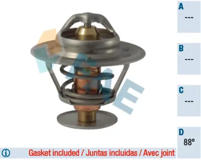 FAE 5305788 Termostat 88°c Dıscovery I 89>98 2.5 Tdı Prımera 2.0 91> 97 7615235 1002788 1018799 1031881 1096699 1540061 1658103 1953230 1957271 1962338