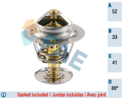 FAE 5307688 Termostat 88 °c (Contalı) Defender 90>98 Dıscovery 1 89>98 Dıscovery 2 98>04 2.5tdı Td5 ERR3291 ERR3291A 52033075 A0052033075 ERT15 ERT17 ERT191 ERT29 ERT64 PP133301