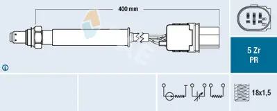 FAE 75128 Oksıjen Sensoru Bmw N57 E90-F10 F11-F01 F02 F03 F04 Mını N47 R60 R61 13628509030 850903002 780436903 8509030 7804369 13627804369 A0095426218 95426218 89467YV010 780436901