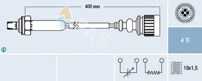 FAE 77187 Oksıjen Sensoru Bmw M50 E36 91>98 1738282 11781738282 11781735132 1735132 11781406981 11781427884 11781433071 11781437943 11781730025 11781748762