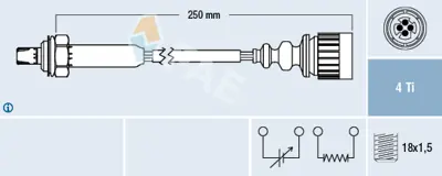 FAE 77355 Oksıjen Sensoru M50 Bmw E36  91>98 11781735132 1735132 11781738282 1738282 11781406981 11781427884 11781433071 11781437943 11781730025 11781748762