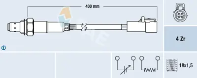 FAE 77578 Oksıjen Sensoru Ford Fıesta V (Jh_, Jd_): 01>08 Ka (Rb_): 1.3 I 02>08 1113382 1471423 8S6A9F472AA YS6A9F472AC 1E0518861B F78Z9F472EA F78Z9G444EA F7RZ9G444BA F7RZ9G444BB F88F9G444EA