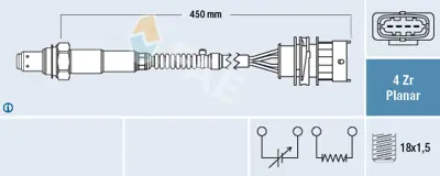 FAE 77648 Oksıjen Sensoru Opel Astra J 1.4 Corsa D E Insıgnıa A Merıva B Mokka Zafıra C Aveo Cruze 25324206 855360 855352 855341 855353 36906262Q 36906265D 36906265H 37906265AB 37906265J