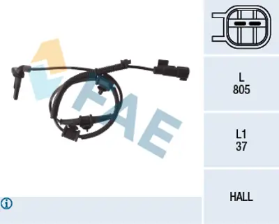 FAE 78110 On Abs Sensoru Insıgnıa A 1247749 22821303 1247310 6238228 22831244 23483145 12848538 12841616 1235053 1235326