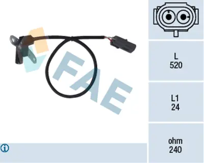 FAE 79024 Krank Mıl Sensoru Laguna Megane R21 Safrane Scenıc 2,0 16v 7700728637 7700728638 7700739793 7700739794 7700747548 7700748442 7700855719 MD321888 770085931 7700859831