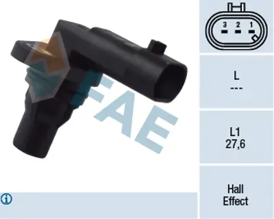 FAE 79172 Eksantrık Devır Sensoru Insıgnıa A Astra J Zafıra C Astra H Vectra C A20dtc A20dte Y20dth Z19dth Alf 46798364 55216243 55201876 6235665 1235268 1247060 93179392 93190702 12855171 55201874