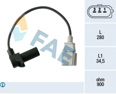 FAE 79479 Krank Devır Sensoru Touareg 03>12 Q7 07>15 3.0tdı Casa Casb 77905381K 95560638120 77905381M 77905381D 77905381B