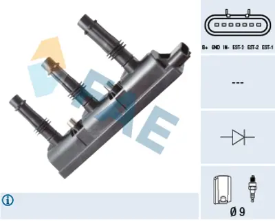 FAE 80258 Atesleme Bobını A12xep Corsa D 1208129 1208094 1208091 1208095 25195106 25198622 55573734 55577946 55579071 4606824AB