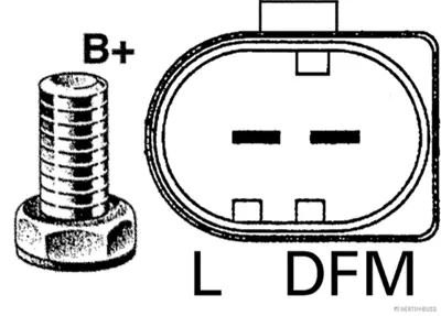 HERTH+BUSS ELPARTS 32047920 Alternator Komple 12v 150 A Ford Transıt V348 V347 2.4 Tdcı 2006 07>  Land Rover Defender  (L316) 2. 