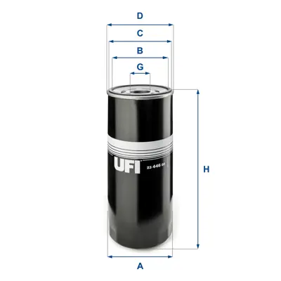 UFI 23.446.00 Yag Fıltresı (By Pass) Renault Kerax 370/410/450 05> Magnum 480 04>06 Premıum 430/440/460 06> 