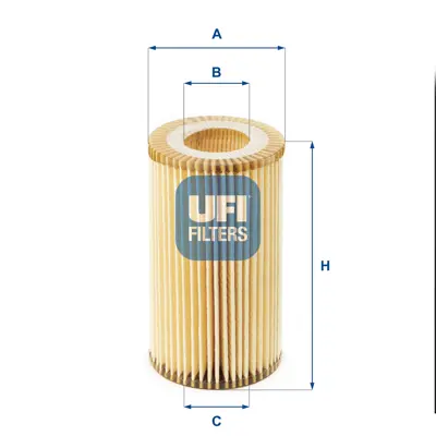 UFI 25.002.00 Yag Fıltresı W203 00>07 Cl203 02>08 C219 04>10 W211 02>08 W220 98>05 W221 05>13 W163 98>05 