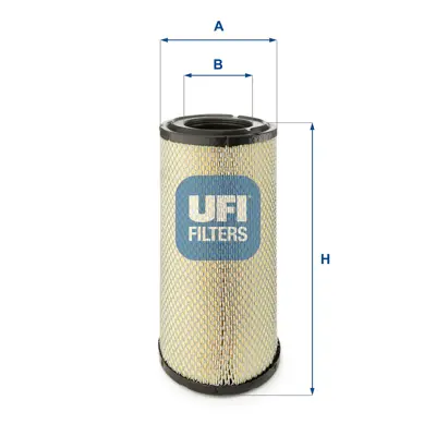 UFI 27.356.00 Hava Fıltresı (Dıs) Daıly Iıı Iv 99>11 Newholland Massey Ferguson Landını Johndere Case Deutz (Ic: H 