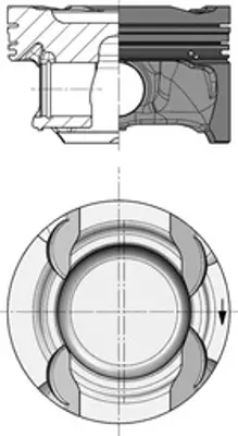 KOLBENSCHMIDT 40856600 Pıston + Segman Std. (M274.910, 83mm) W204 08>14 W205 14> S205 14> C205 15> W212 13>15 W213 17> R172 2740300017 2740301017 2740301217 2740301317 2740302317 A2740300017 A2740301017 A2740301217 A2740301317 A2740302317