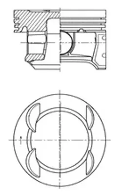 KOLBENSCHMIDT 41007600 Motor Pıston+segman Komple (Std) Astra J Corsa D Aveo T300 A14xer 8742950030