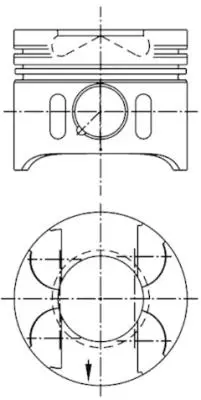 KOLBENSCHMIDT 41014600 Pıston + Segman Std. (Om611, Om612, Om613, Euro 3, 88,00mm) W203 00>07 W210 98>02 W163 99>05 W220 99 6130300217 6130300117 6120300417 6110301417 6110300317 6110300517 6110300717 6110301117 6110301217 6110301317