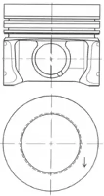 KOLBENSCHMIDT 41095600 Pıston+segman (79,51mm Std) Golf Vı Caddy Iıı Jetta Iıı / Vı Passat Polo Beetle A1 A3 Altea Ibıza V  3L107065AE 3L107065H 3L107065J